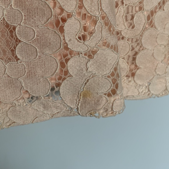 Suzy Shier Pink Lace Peplum Blouse - Picture 5 of 5